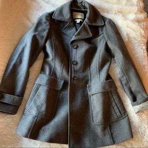Banana Republic Gray Pea Coat